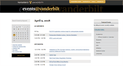 Desktop Screenshot of calendar.vanderbilt.edu