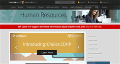 Desktop Screenshot of hr.vanderbilt.edu