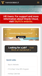Mobile Screenshot of hr.vanderbilt.edu