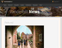 Tablet Screenshot of news.vanderbilt.edu