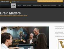 Tablet Screenshot of brainmatters.vanderbilt.edu