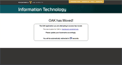 Desktop Screenshot of oak.vanderbilt.edu
