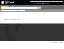 Tablet Screenshot of discoverlibrary.vanderbilt.edu