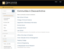 Tablet Screenshot of discoverarchive.vanderbilt.edu