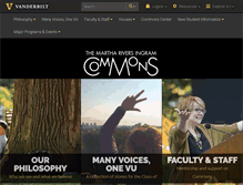 Tablet Screenshot of commons.vanderbilt.edu