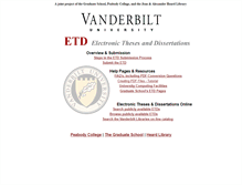 Tablet Screenshot of etd.library.vanderbilt.edu