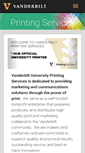 Mobile Screenshot of printingservices.vanderbilt.edu