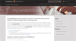 Desktop Screenshot of my.vanderbilt.edu