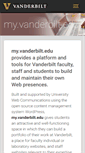 Mobile Screenshot of my.vanderbilt.edu